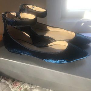 Blue Velvet Flats - Mint Condition